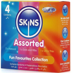 SKINS SURTIDO PRESERVATIVOS PREMIUM PACK 4 2