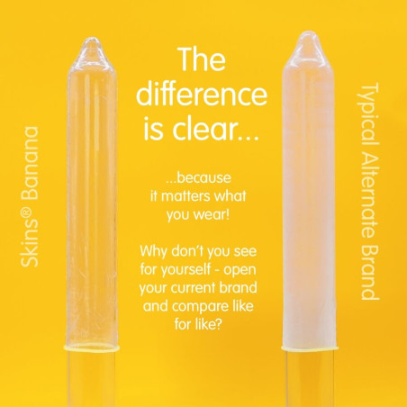 SKINS PRESERVATIVOS PREMIUM SABOR PLATANO PACK 8