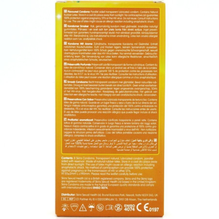 SKINS PRESERVATIVOS PREMIUM SABOR PLATANO PACK 8