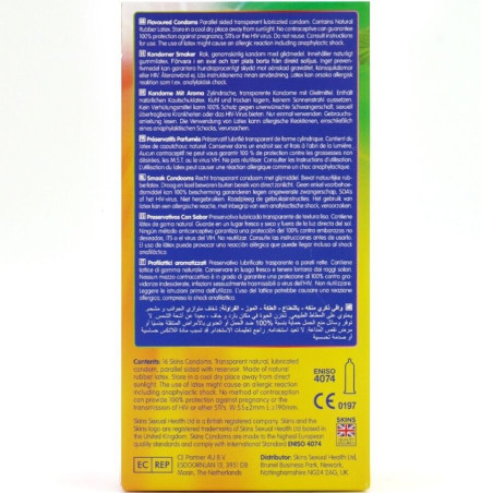 SKINS MULTI SABORES PRESERVATIVOS PREMIUM PACK 16