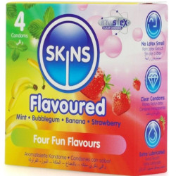 SKINS MULTI SABORES PRESERVATIVOS PREMIUM PACK 4 2