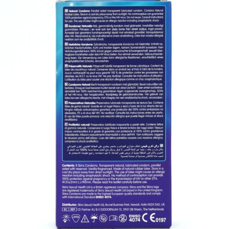 SKINS NATURAL PRESERVATIVOS PREMIUM PACK 8