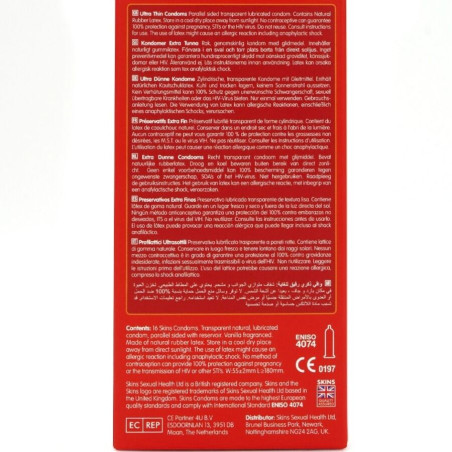 SKINS ULTRAFINOS PRESERVATIVOS PREMIUM PACK 16