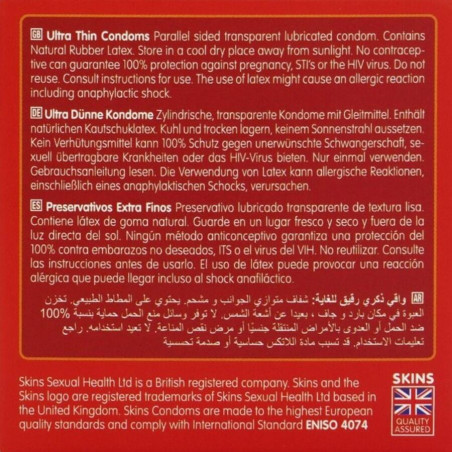 SKINS ULTRAFINOS PRESERVATIVOS PREMIUM PACK 4