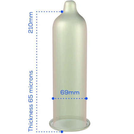 PASANTE PRESERVATIVO TAMANO SUPER KING BOLSA 144 UNIDADES