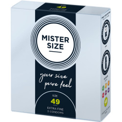MISTER SIZE PRESERVATIVOS TALLA S 49 MM 3 UNIDADES 2
