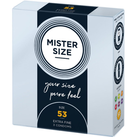 MISTER SIZE PRESERVATIVOS TALLA M 53 MM 3 UNIDADES