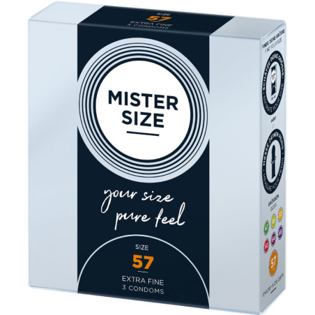 MISTER SIZE PRESERVATIVOS TALLA L 57 MM 3 UNIDADES