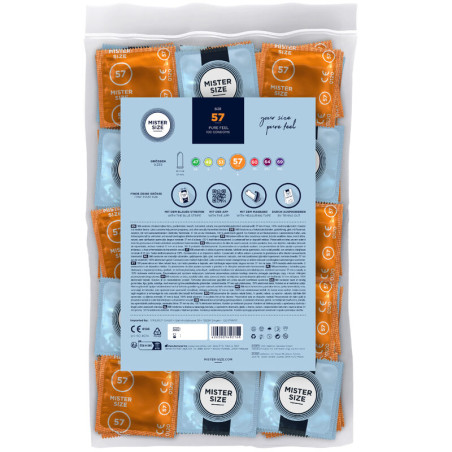 MISTER SIZE PRESERVATIVOS TALLA L 57 MM 100 UNIDADES