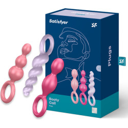 SATISFYER ANAL PLUGS SET 3 PCS TRICOLOR 2