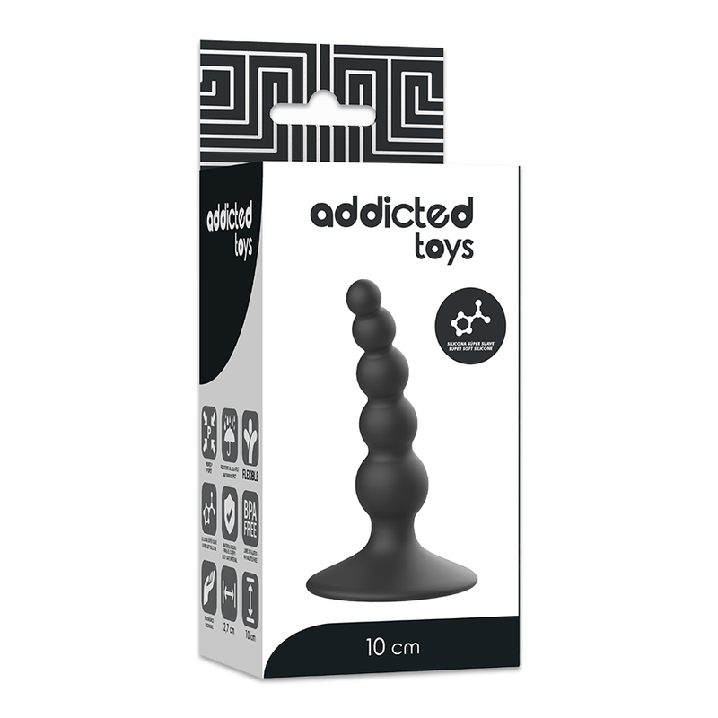 ADDICTED TOYS ANAL SEXUAL PLUG 10 CM NEGRO