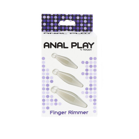 TOYJOY ANAL PLAY RIMMER DE DEDO 3 PIEZAS TRANSPARENTE