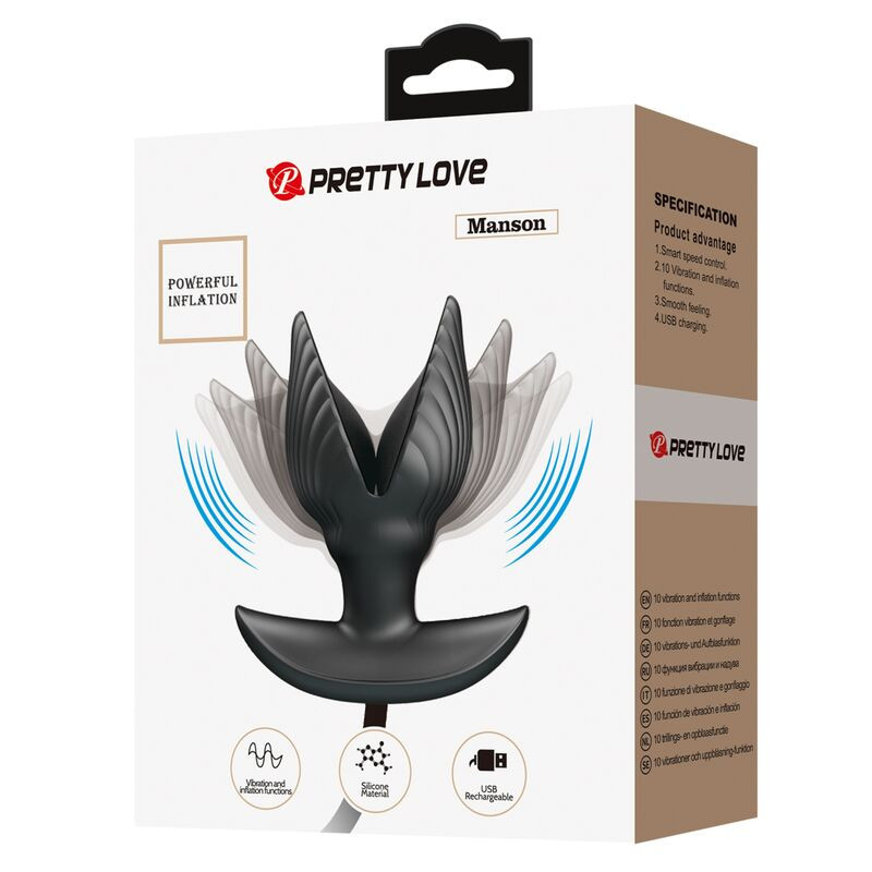 PRETTY LOVE PLUG ANAL INFLABLE RECARGABLE