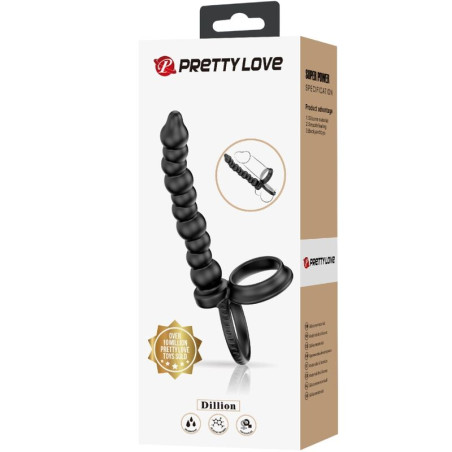 PRETTY LOVE DILLION ANILLO PENE PARA DONLE PENETACION NEGRO