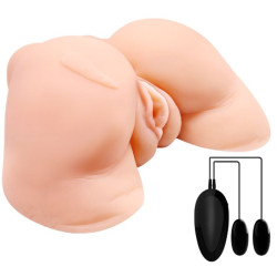 CRAZY BULL VAGINA Y ANO CON MALLA REALISTA CON VIBRACION 2