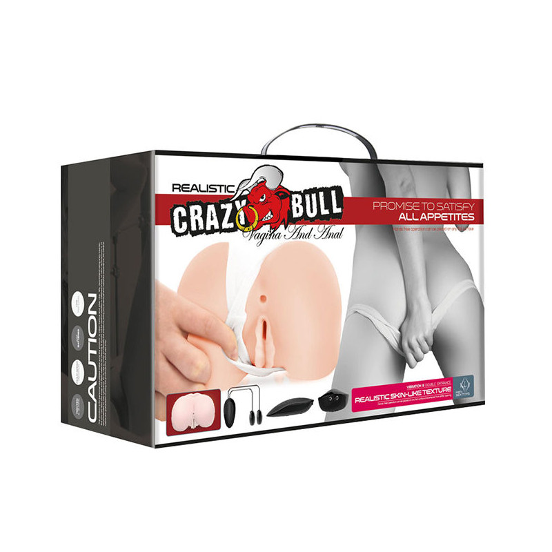 CRAZY BULL VAGINA Y ANO REALISTICOS CON VIBRACION POSICION 8
