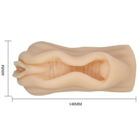 BAILE MINI MASTURBADOR MASCULINO DISENO LABIOS VAGINA