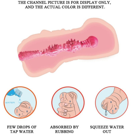 CRAZY BULL MASTURBADOR WATER SKIN VAGINA CON BALAS VIBRADORAS