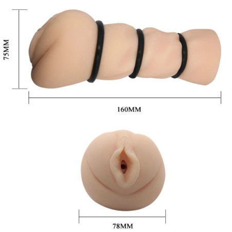 CRAZY BULL VAGINA MASTURBADOR CON ANILLOS
