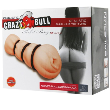CRAZY BULL VAGINA MASTURBADOR CON ANILLOS