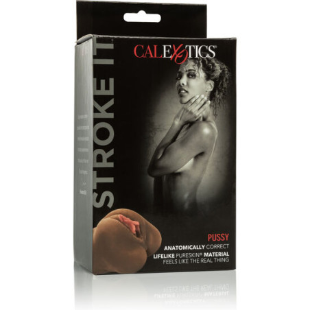 CALEXOTICS STROKE IT MASTURBADOR VAGINA MARRON