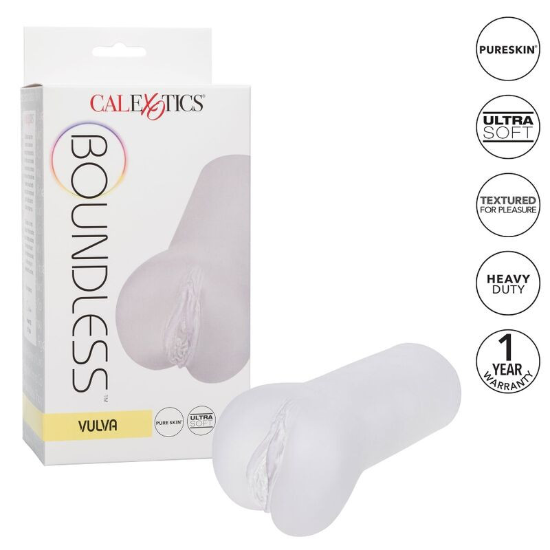 CALEXOTICS BOUNDLESS VULVA MASTURBADOR TRANSPARENTE
