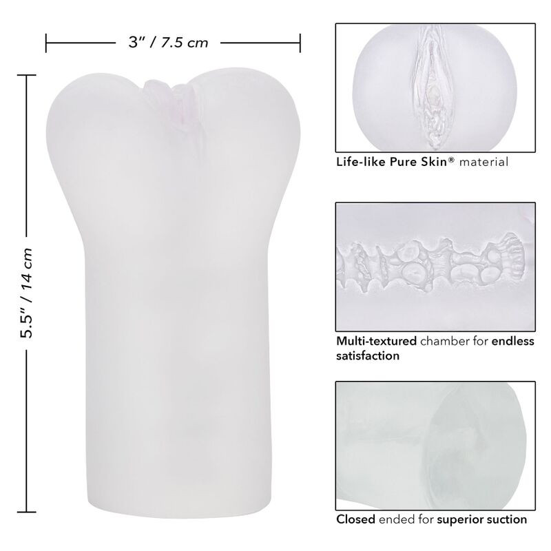 CALEXOTICS BOUNDLESS VULVA MASTURBADOR TRANSPARENTE
