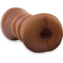 FETISH FANTASY EXTREME MASTURBADOR REALISTICO DOBLE ENTRADA VAGINA ANO MARRON 2