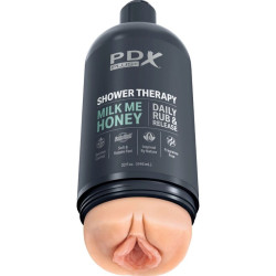 PDX PLUS MASTURBADOR STROKER DISENO DISCRETO DE BOTE CHAMPU MILK ME HONEY 2