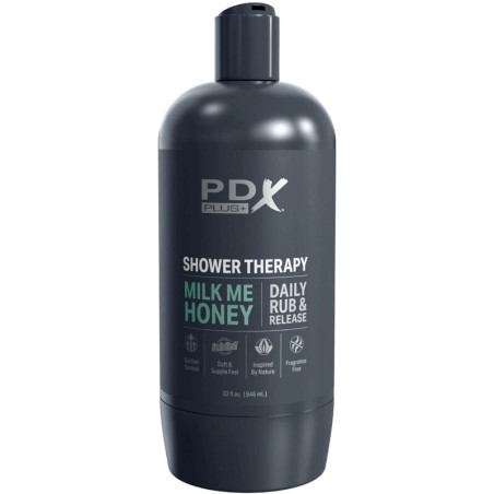 PDX PLUS MASTURBADOR STROKER DISENO DISCRETO DE BOTE CHAMPU MILK ME HONEY