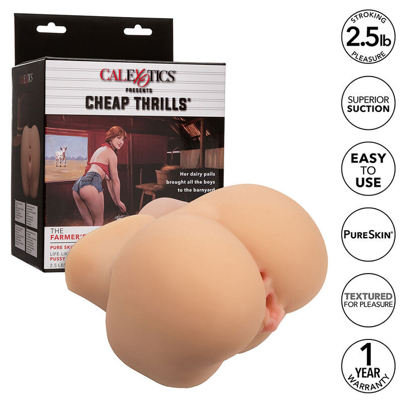 CALEXOTICS THE FARMERS DAUGHTER DOBLE MASTURBADOR REALISTICO NATURAL