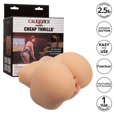CALEXOTICS THE FARMERS DAUGHTER DOBLE MASTURBADOR REALISTICO NATURAL