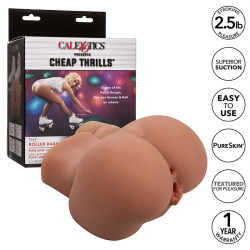CALEXOTICS THE ROLLER BABE DOBLE MASTURBADOR REALISTICO NATURAL 2