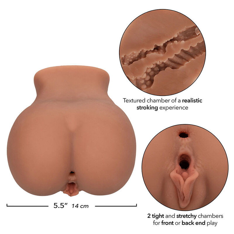 CALEXOTICS THE ROLLER BABE DOBLE MASTURBADOR REALISTICO NATURAL