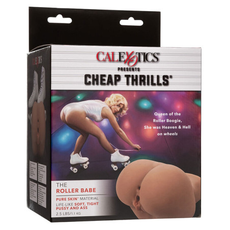 CALEXOTICS THE ROLLER BABE DOBLE MASTURBADOR REALISTICO NATURAL