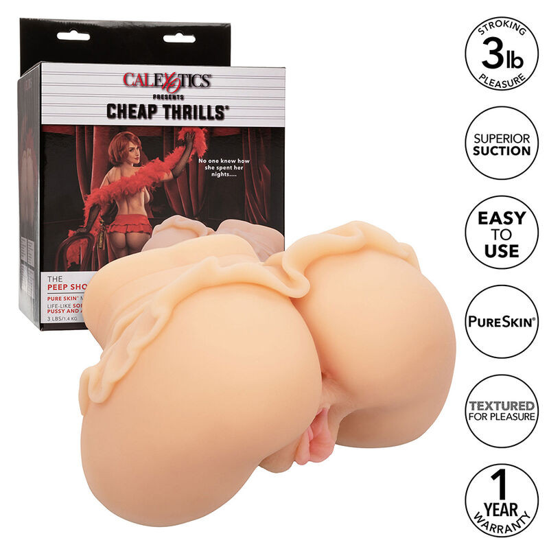 CALEXOTICS THE PEEP SHOW GIRL DOBLE MASTURBADOR REALISTICO NATURAL