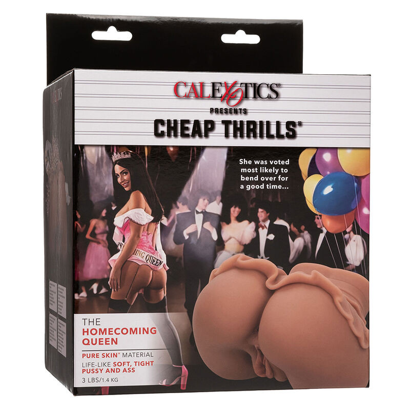 CALEXOTICS THE HOMECOMING QUEEN DOBLE MASTURBADOR REALISTICO CARAMELO