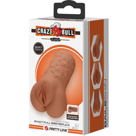 CRAZY BULL SCARLET VAGINA Y ANO DISENO CON FLORES NATURAL