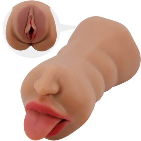 CRAZY BULL SARAH MASTURBADOR DOBLE BOCA VAGINA NATURAL