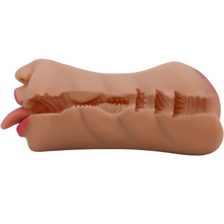 CRAZY BULL SARAH MASTURBADOR DOBLE BOCA VAGINA NATURAL