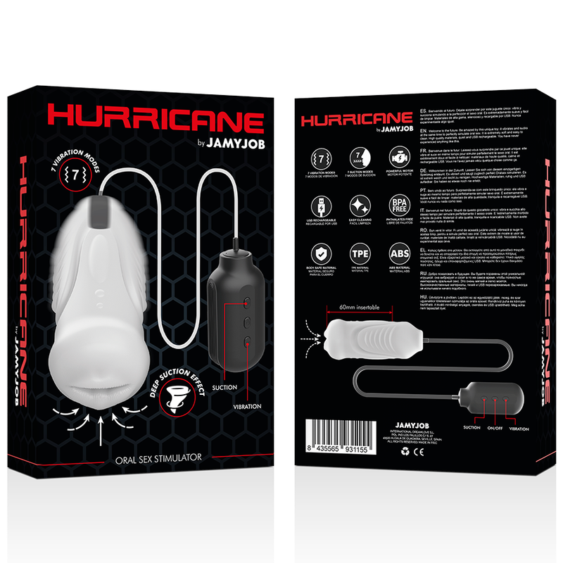 JAMYJOB HURRICANE SUCCIONADOR SEXO ORAL