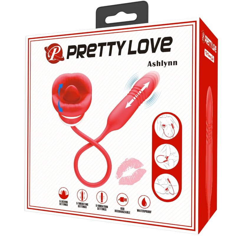 PRETTY LOVE ASHLYNN MASTURBADOR BOCA ROJO