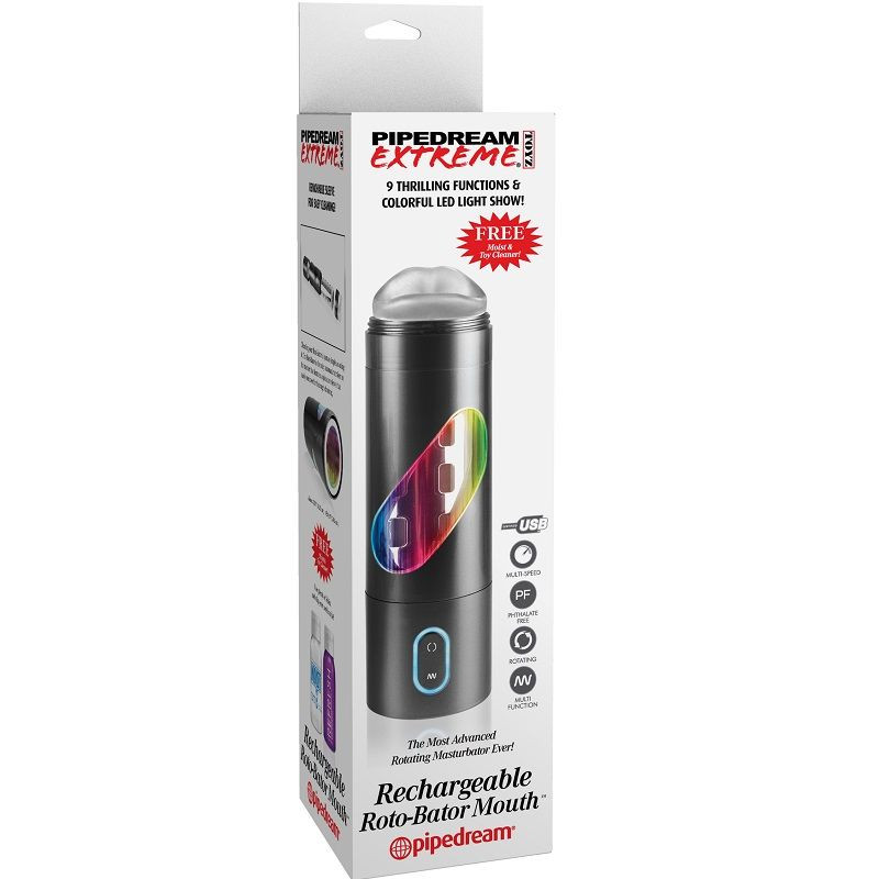 EXTREME TOYZ ROTO BATOR USB MASTURBADOR MASCULINO BOCA