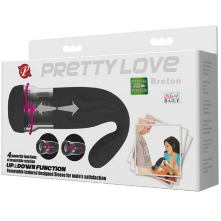 PRETTY LOVE MASTURBADOR RECARGABLE MULTIFUNCION BRETON