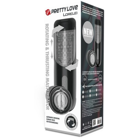 PRETTY LOVE MASTURBADOR RECARGABLE MULTIFUNCION LORELEI