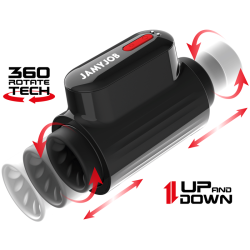 JAMYJOB VORTEX MASTURBADOR TURBO CON EMPUJE Y ROTACION 360 UP AND DOWN