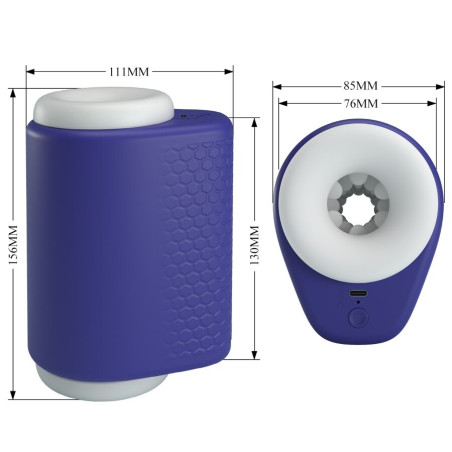 PRETTY LOVE DJ LADY MASTURBADOR MASCULINO CON VIBRACION 5 CONFIGURACIONES MORADO