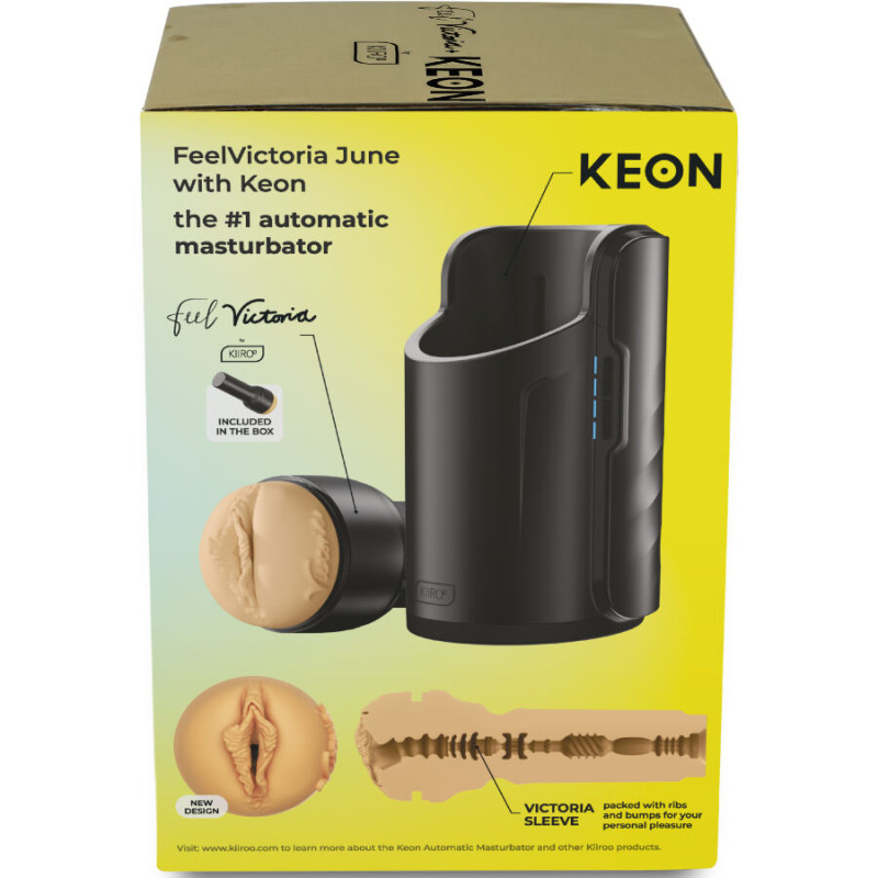 KIIROO KEON WIFI COMBO VICTORIA JUNE MASTURBADOR AUTOMATICO FEEL STROKER