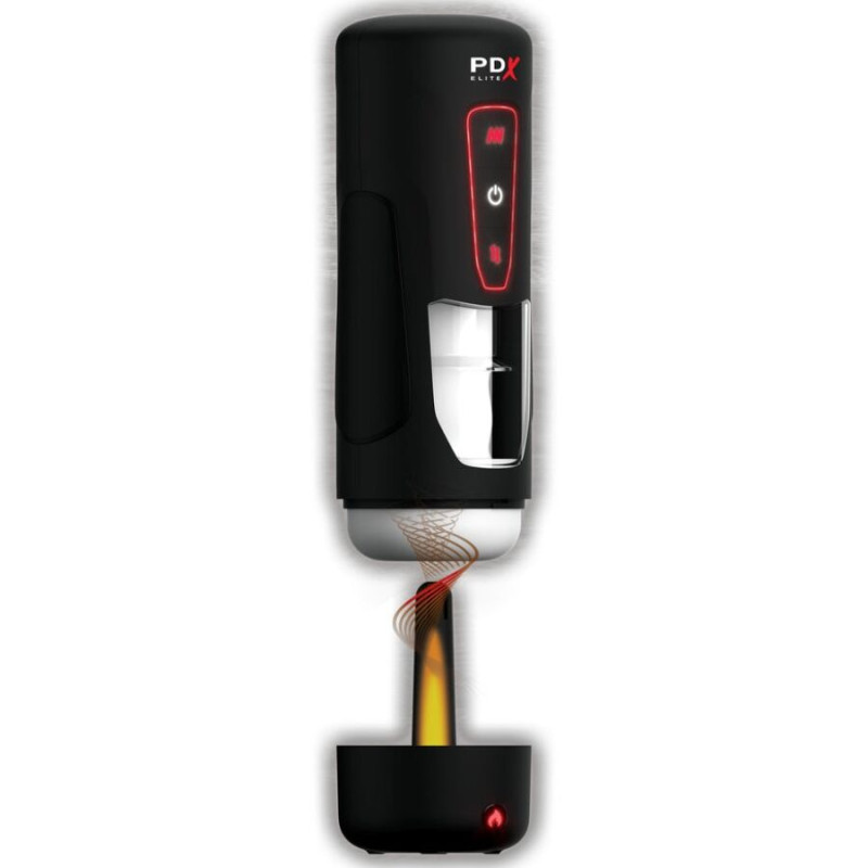 PDX ELITE MILK ME HOTTER MASTURBADOR AUTOMATICO CON THRUSTING Y VIBRACION EFECTO CALOR