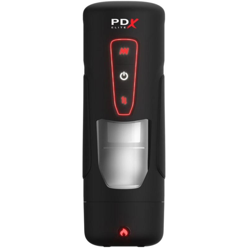 PDX ELITE MILK ME HOTTER MASTURBADOR AUTOMATICO CON THRUSTING Y VIBRACION EFECTO CALOR